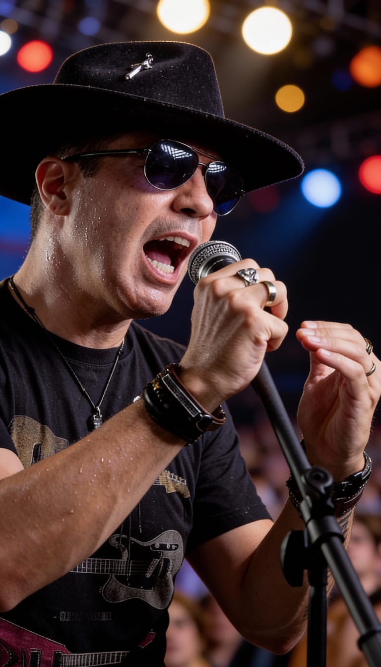 Cris Sertão cantando