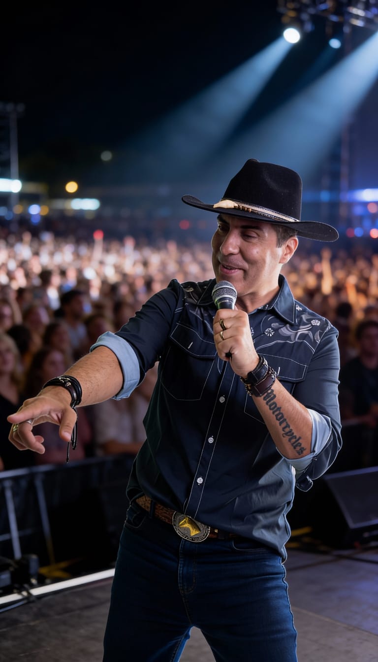 Cris Sertão no palco
